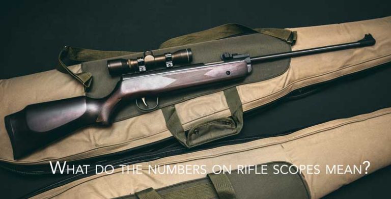 what do the numbers on rifle scopes mean