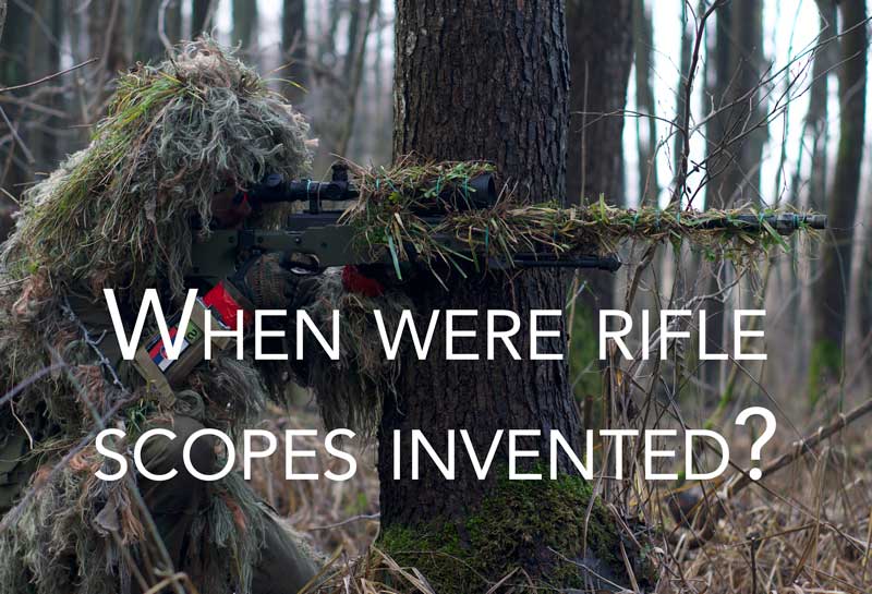 when were rifle scopes invented