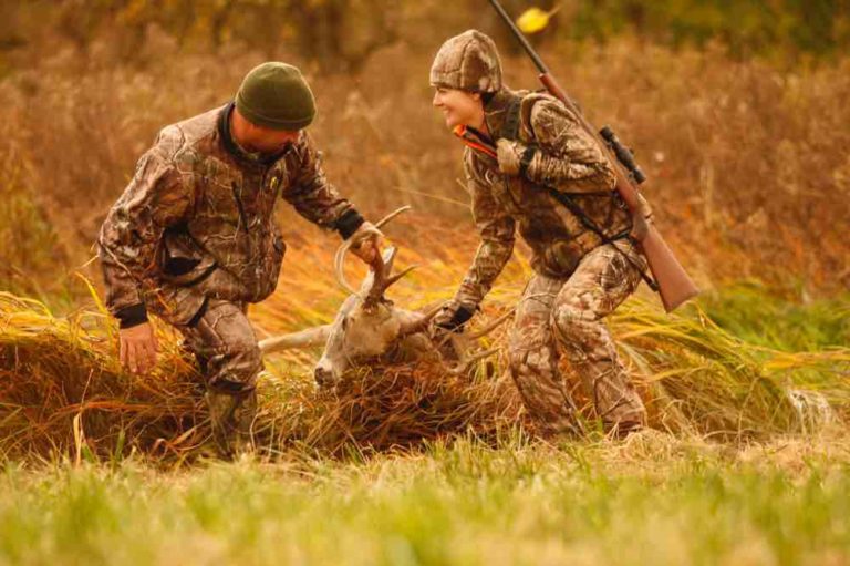 people hunting with scoped rifles